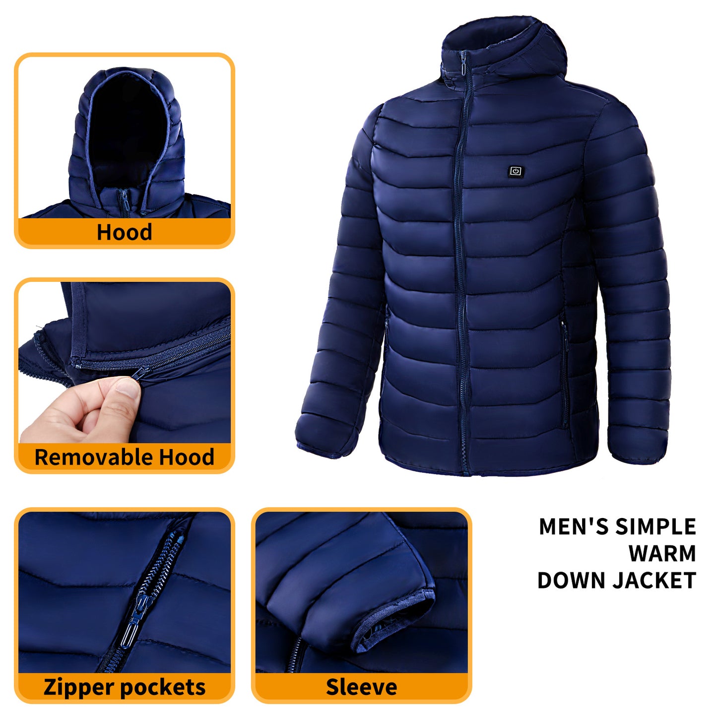 Heizjacke Winter Windbreaker
